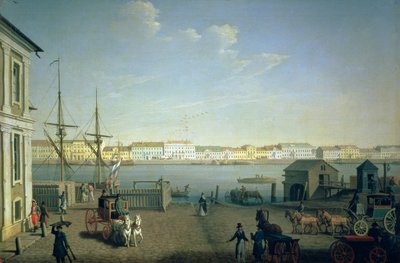 Englische Uferstraße in St. Petersburg, 1790er Jahre von Benjamin Patersson